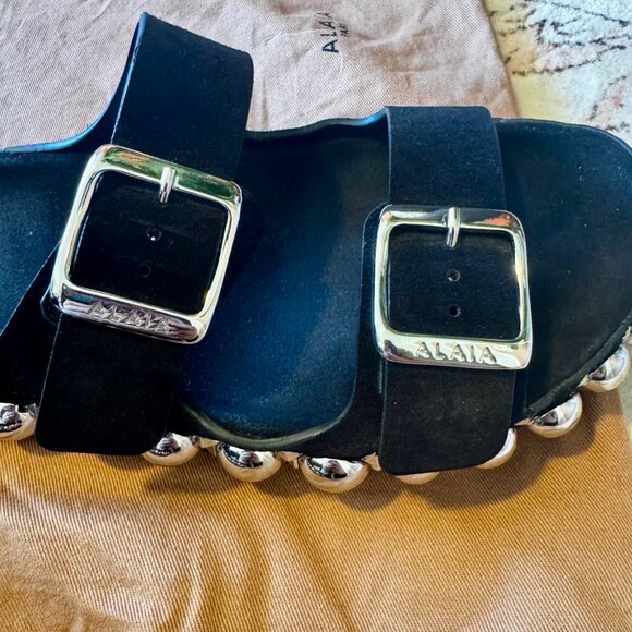 Alaia Bombe Studded Sandals in Black EUC - Picture 7 of 16